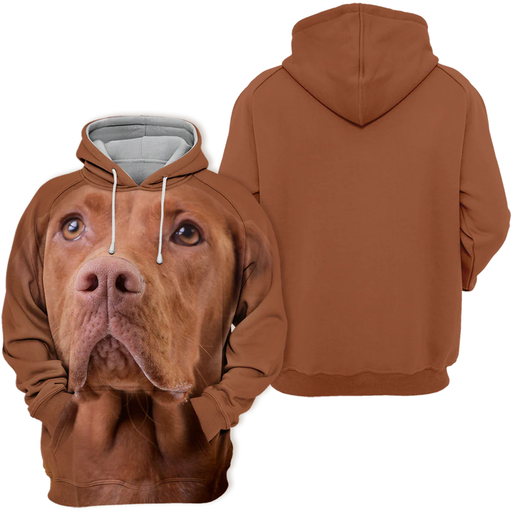 Unisex Honden Hoodie | Vizsla Hungarian Adorable - Afbeelding 3