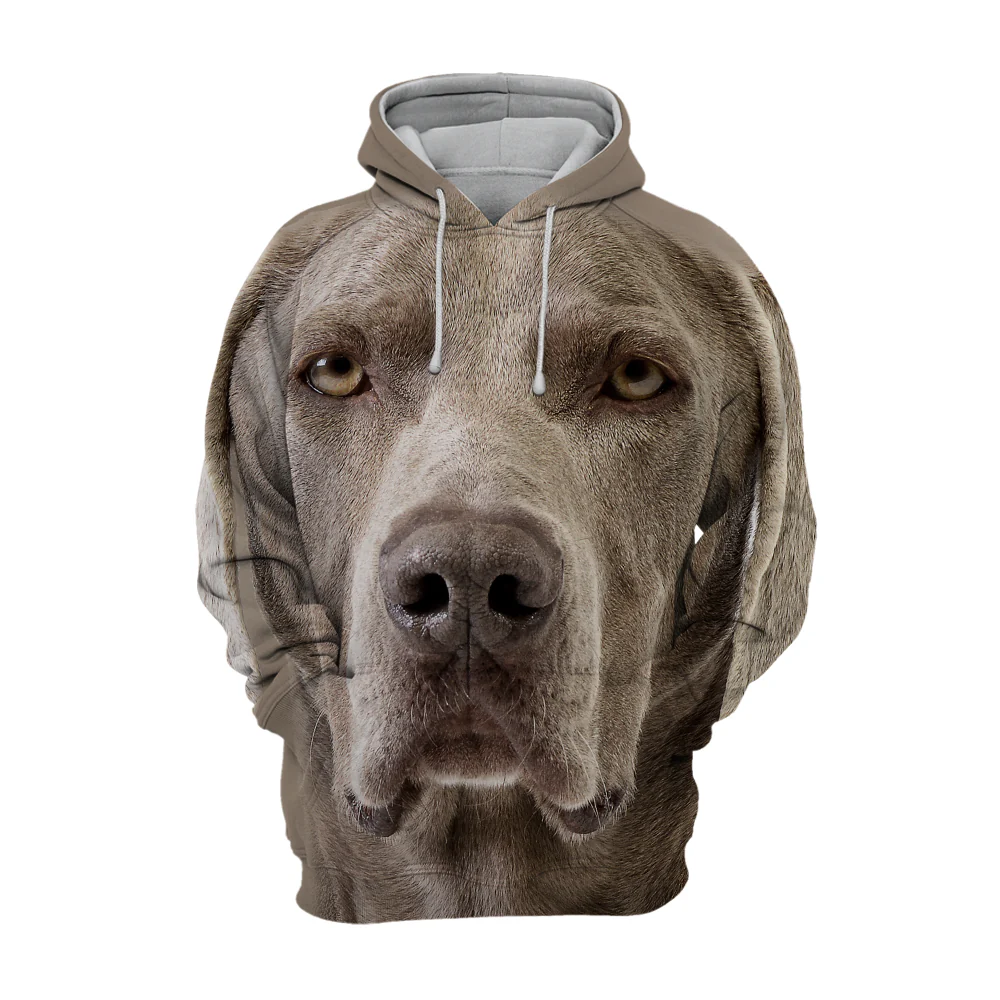 Unisex Honden Hoodie | Weimaraner Adorable - Afbeelding 2
