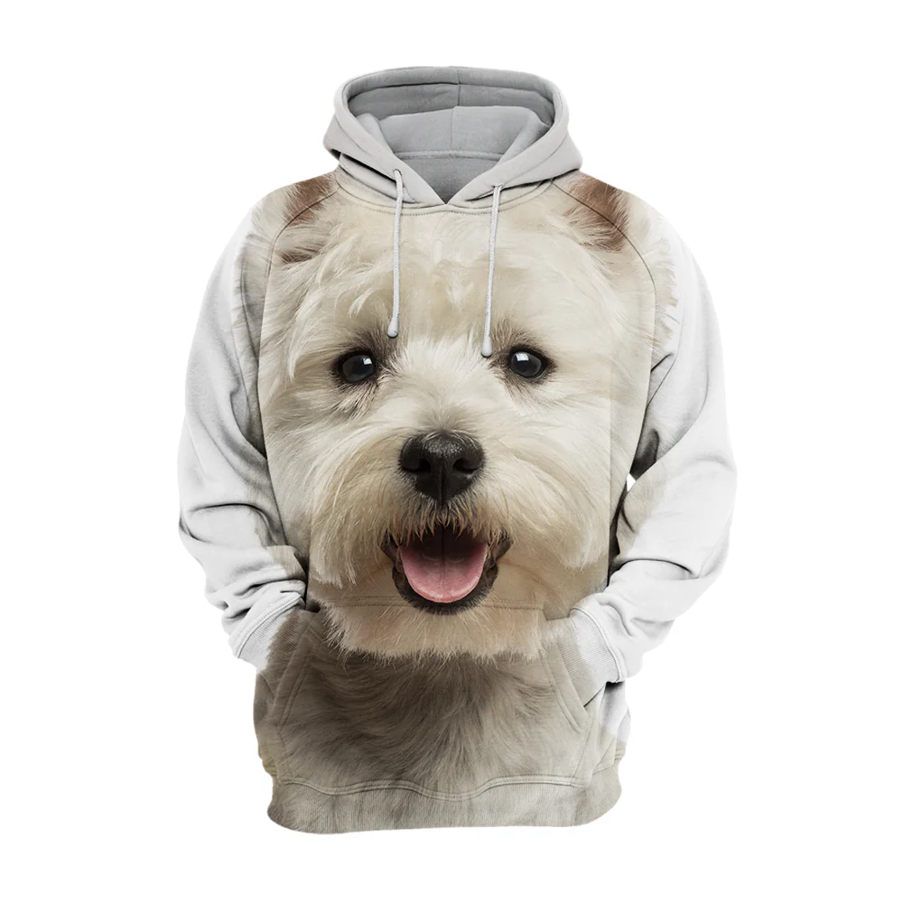 Unisex Honden Hoodie | West Highland Terrier Westie Smile - Afbeelding 2