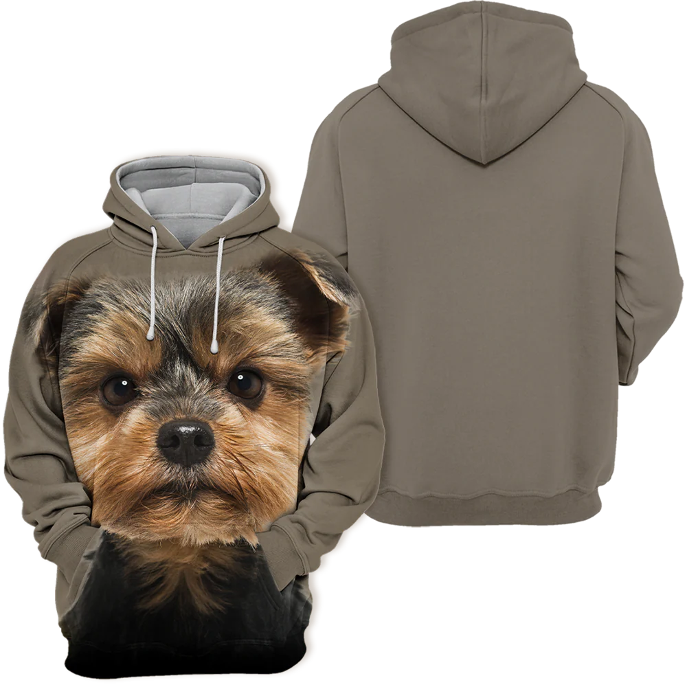 Unisex Honden Hoodie | Yorkshire Terrier Torkie Lovely - Afbeelding 3