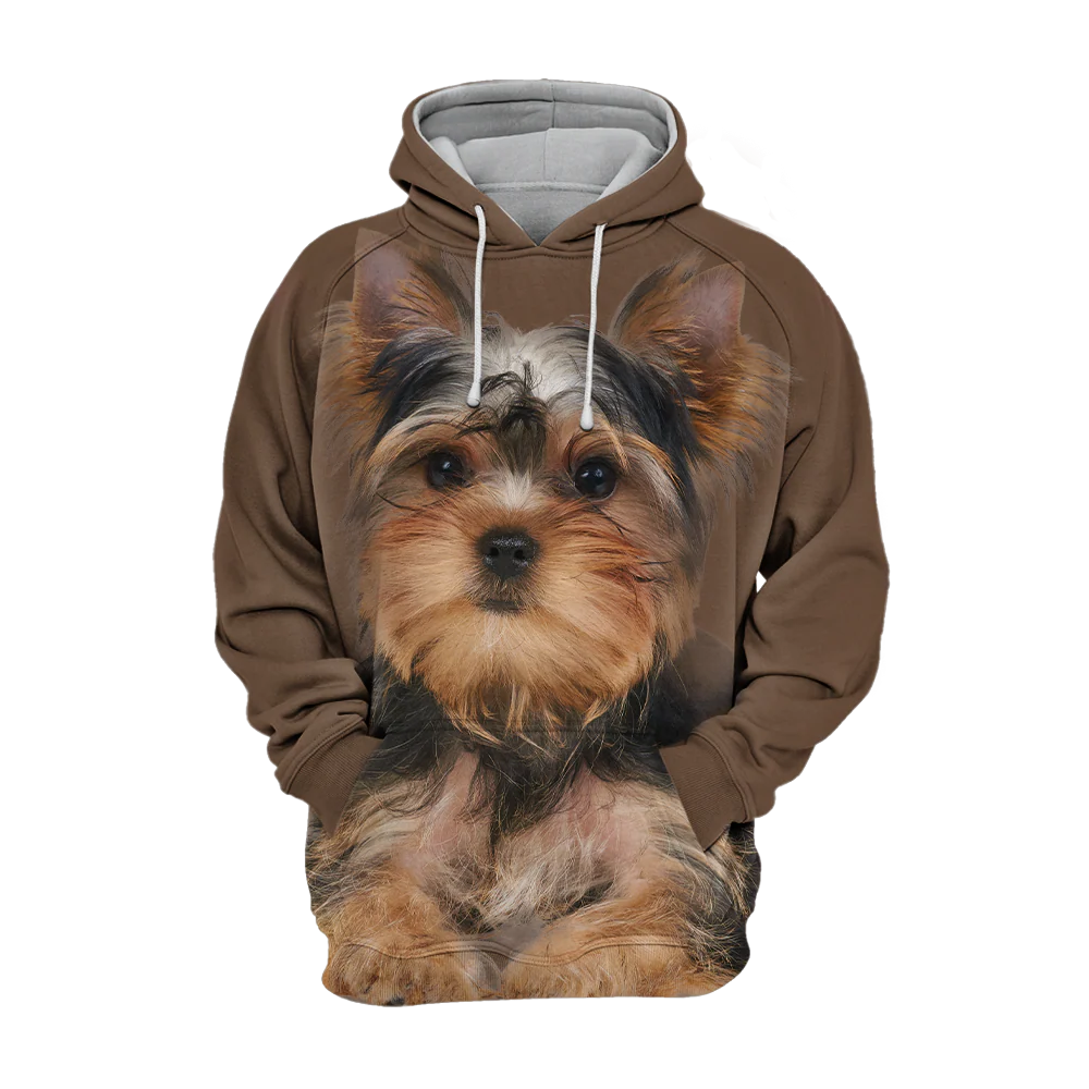 Unisex Honden Hoodie | Yorkshire Terrier Yorkie Quiet - Afbeelding 2
