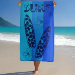 Velours strandlaken Surfplank