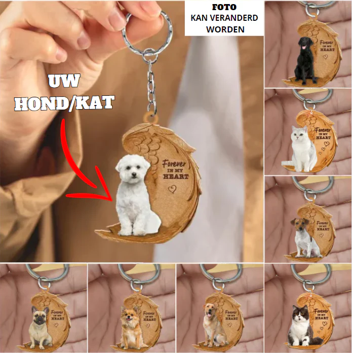 Voor Altijd in Mijn Hart | Gepersonaliseerde sleutelhanger - Afbeelding 2