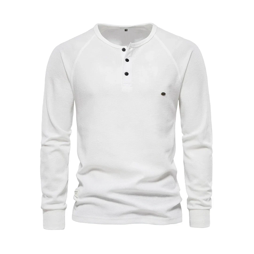 NereoClassic Langemouwenshirt – Stijlvol Heren Shirt met Knoopsluiting en Lange Mouwen Google Product Taxonomie (NL): - Afbeelding 5