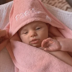 Baby badstof cape met naam