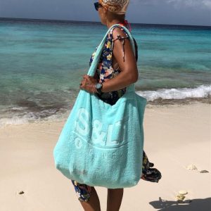 Badstof strandtas S<