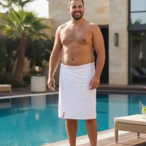 XXL saunakilt heren met klittenband