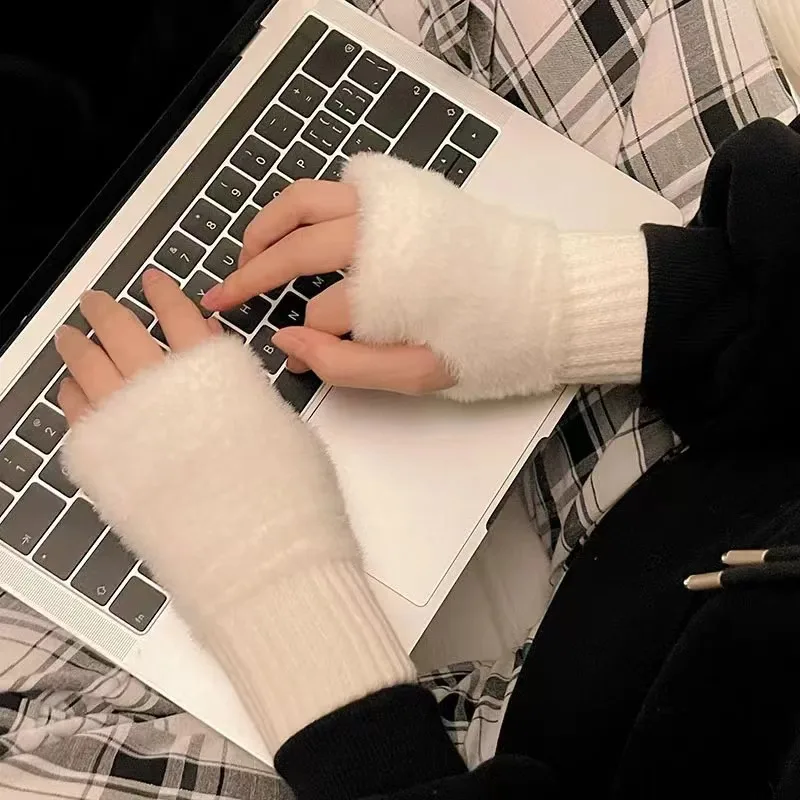 Unisex Fleece Vingerloze Handschoenen – Warm, Zacht en Functioneel - Afbeelding 6