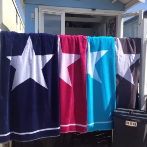 Velours strandlaken Ster